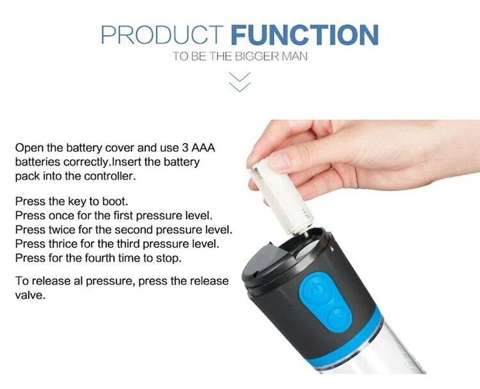Performance manual vacuum pump for men — Rouge Paris