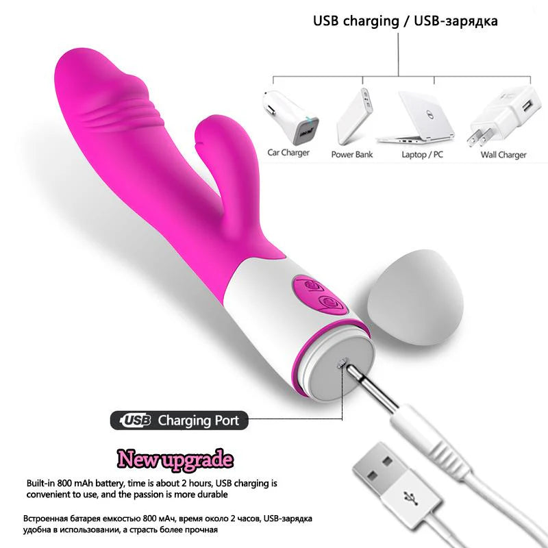 Rabbit Duo dual-stimulation vibrator — Rouge Paris
